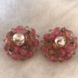 Gorgeous Vintage West Germany Clip On Earrings